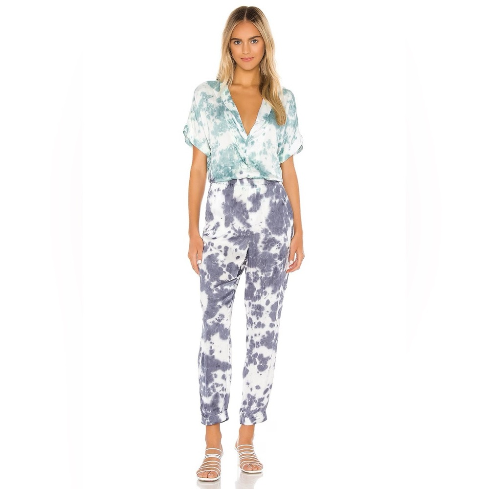 Chaser Short Sleeve Rolled Cuff Jumpsuit, M (never worn)